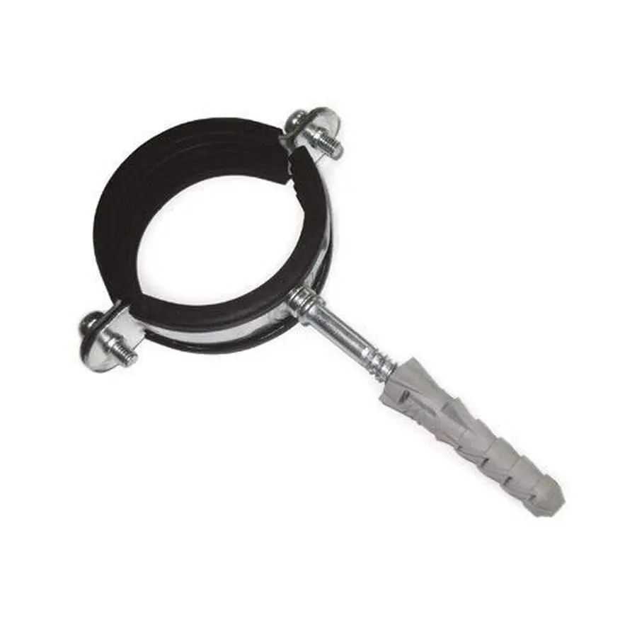 Хомут для труби 3/8" G (ф 15-19) з дюбелем та шпилькою М 8х80