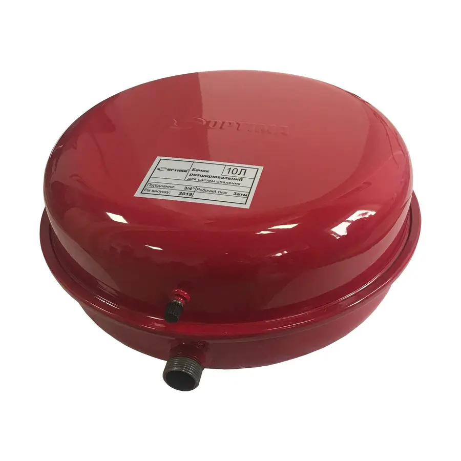 Бак Optima плоский для систем опалення10 л