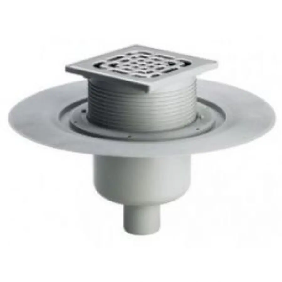 Трап VIEGA ф100 нерж.решітка 150*150 з сифоном 557201 (284848)