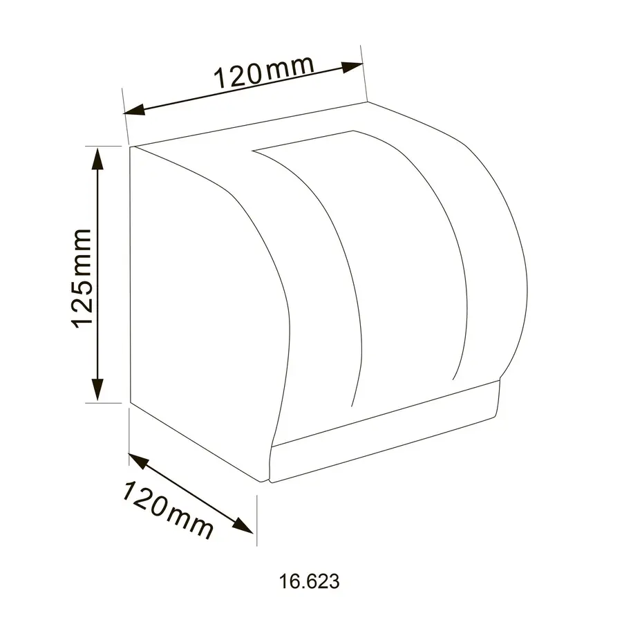 Диспенсер для туалетного паперу HOTEC 16.623 Stainless Steel