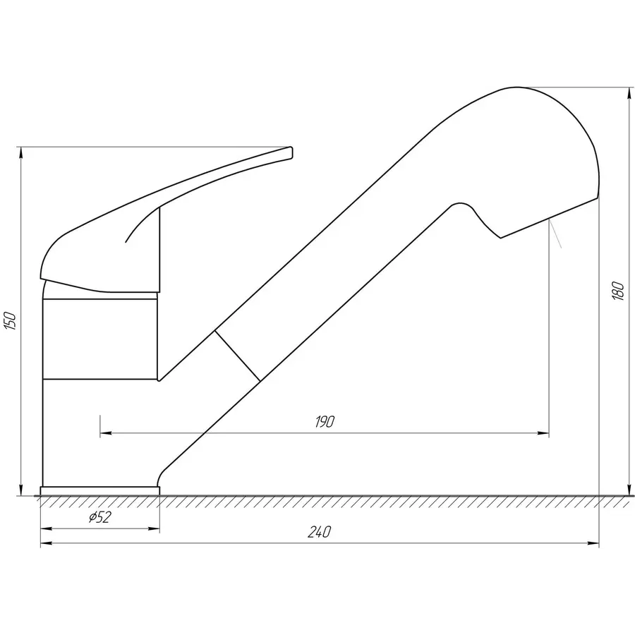 Змішувач для кухні Globus Lux Solly GLSO-0107