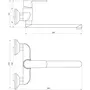 Змішувач для кухні зі стіни Globus Lux Laguna GLA-0104-10-BB