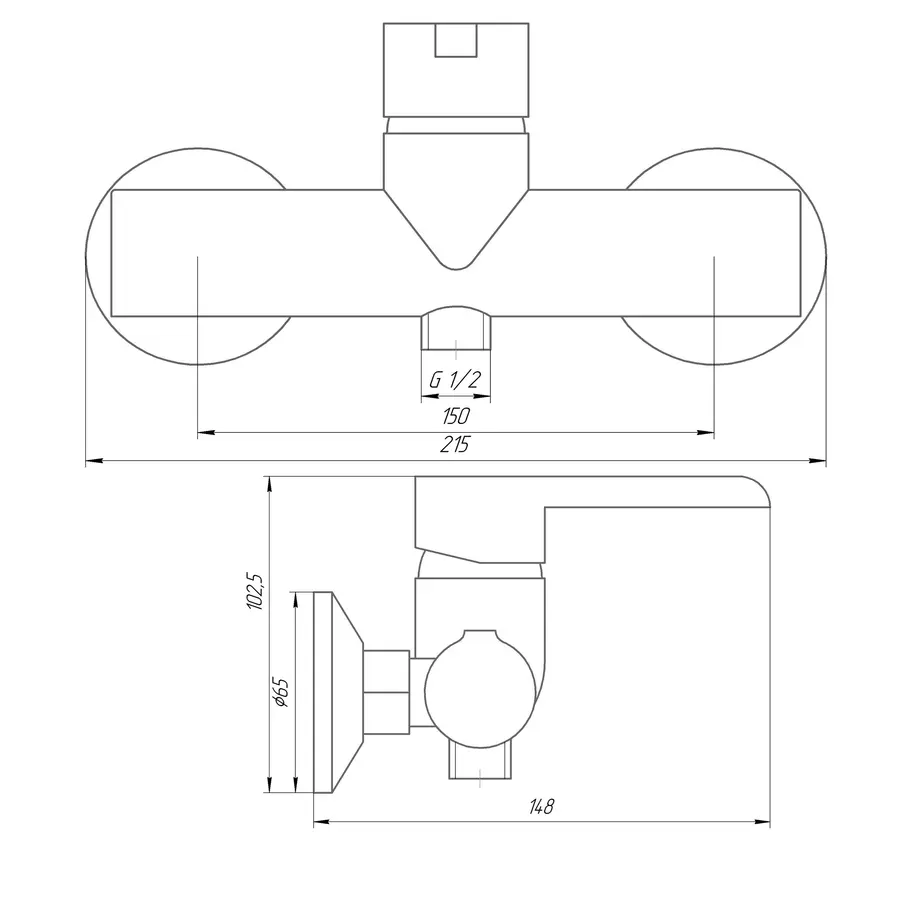 Змішувач для душу DOMINO PRESTIGE DPS-105