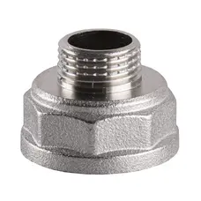 Перехідник редукційний нікельований 1″ВР х 1/2″ЗР штампований А0602А(нк) VA Перехідник редукційний нікельований 1″ВР х 1/2″ЗР штампований А0602А(нк) VA