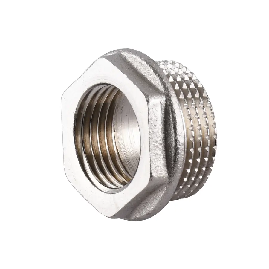 Футорка нікельована 3/4″ЗР х 1/2″ВР штампована А0702А(нк) VA