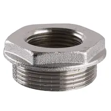 Футорка нікельована 1 1/2″ЗР х 1″ВР штампована А0714А(нк) VA