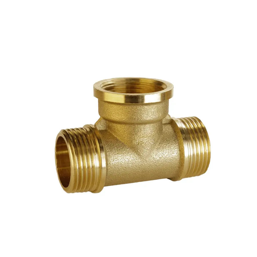 Трійник латунний 3/4″ЗР х 3/4″ВР х 3/4″ЗР штампований А0253А VA