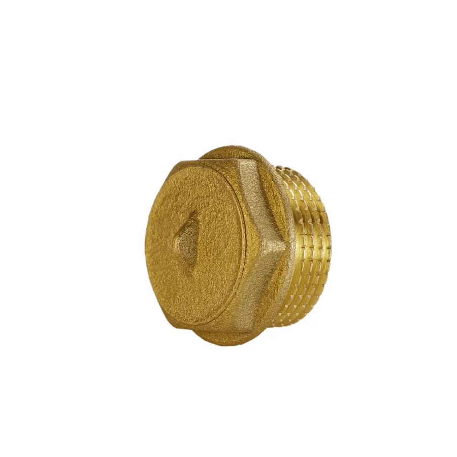 Заглушка латунна 1″ЗР штампована А1093А VA