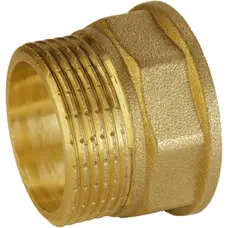 Перехідник латунний 1 1/4″ВР х 1 1/4″ЗР штампований А0635А