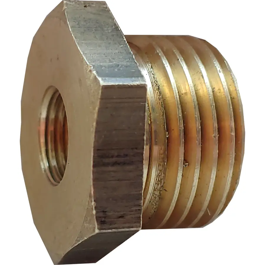 Футорка для датчика температури латунна 1/2″ЗР х М10 штампована А0701А