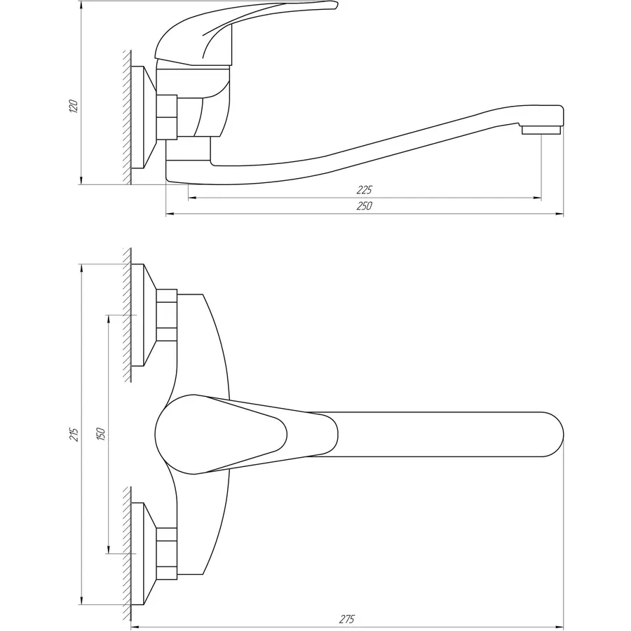 Смеситель для кухни EcoMix E-GEZ-104