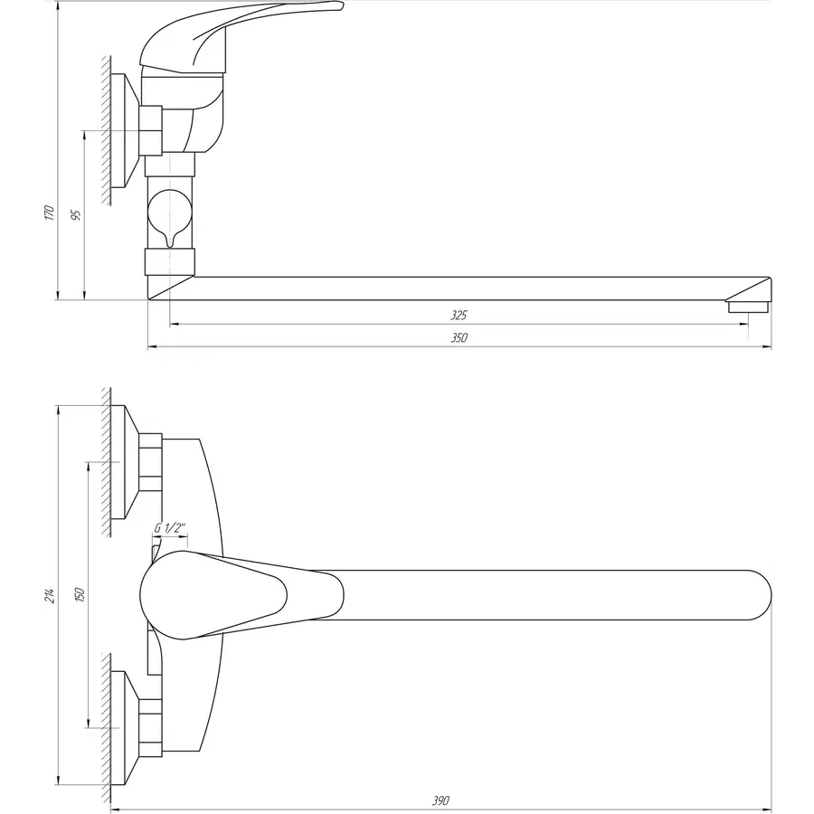 Змішувач для ванни EcoMix ENERGO E-GEZ-108