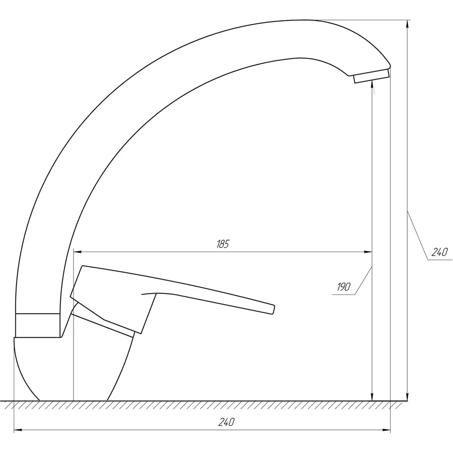 Кухонный смеситель DOMINO SIRIUS DSV-103S