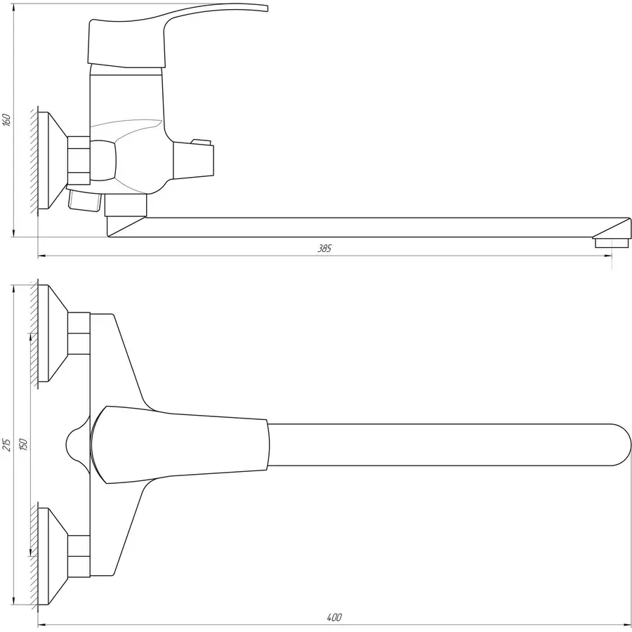 Смеситель для ванны DOMINO DQ-208