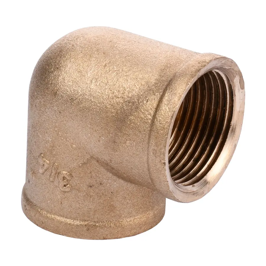 Кутник латунний 3/4″ВР х 3/4″ВР ливарний посилений А0102А VA