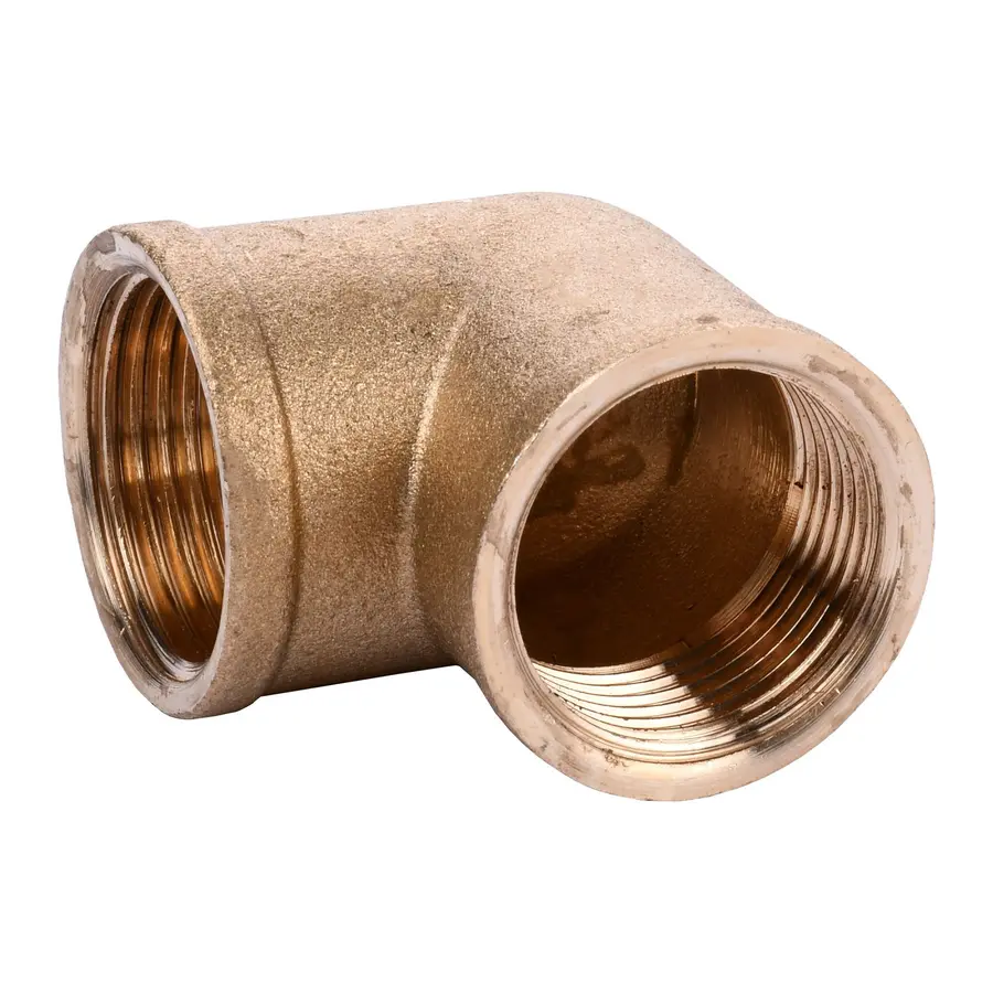 Кутник латунний 3/4″ВР х 3/4″ВР ливарний посилений А0102А VA
