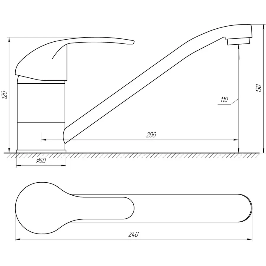 Кухонний змішувач DOMINO ACCENT DAC-103