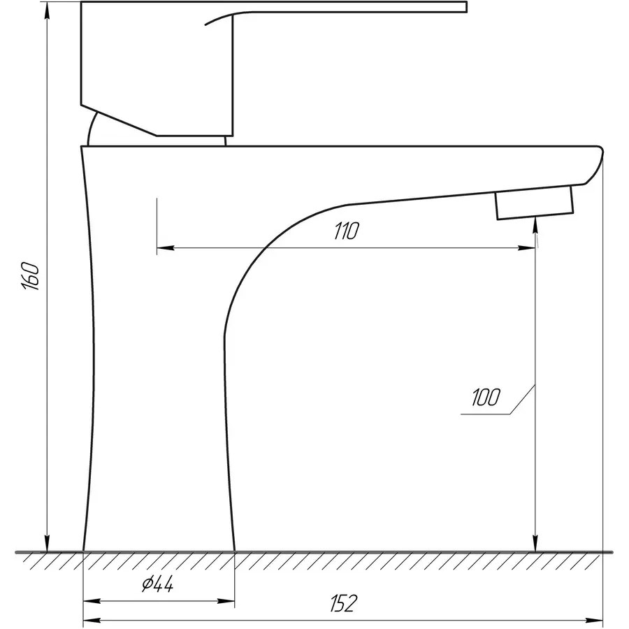 Змішувач для умивальника DOMINO TORINO DTO-101
