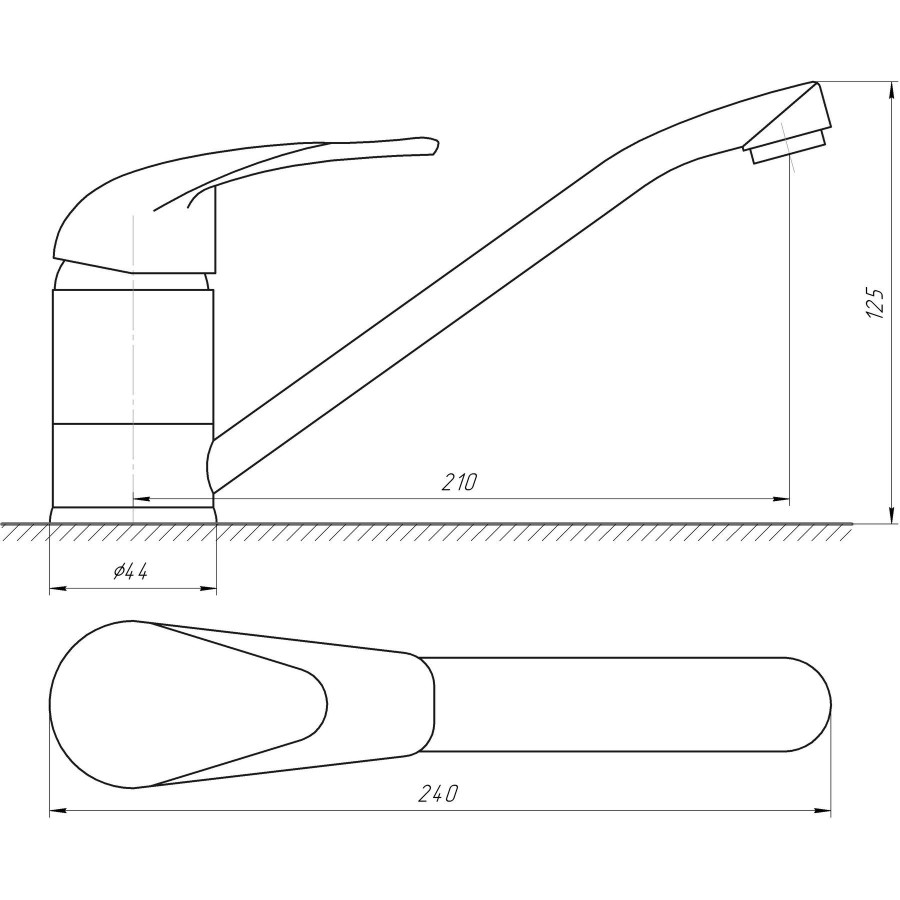 Кухонный смеситель EcoMix ELIT EM-N-103