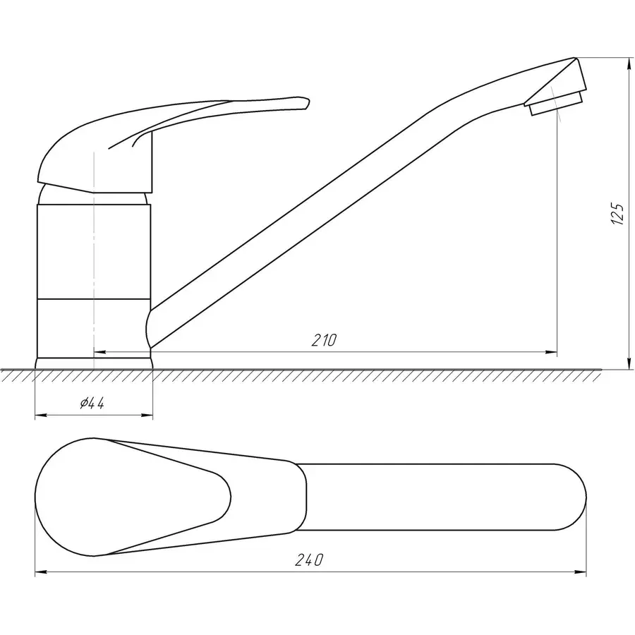 Змішувач для кухні EcoMix ELIT EM-N-103