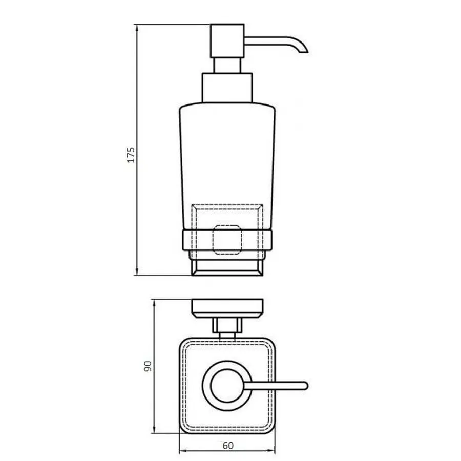 Дозатор жидкого мыла Perfect Sanitary Appliances КВ 9933A