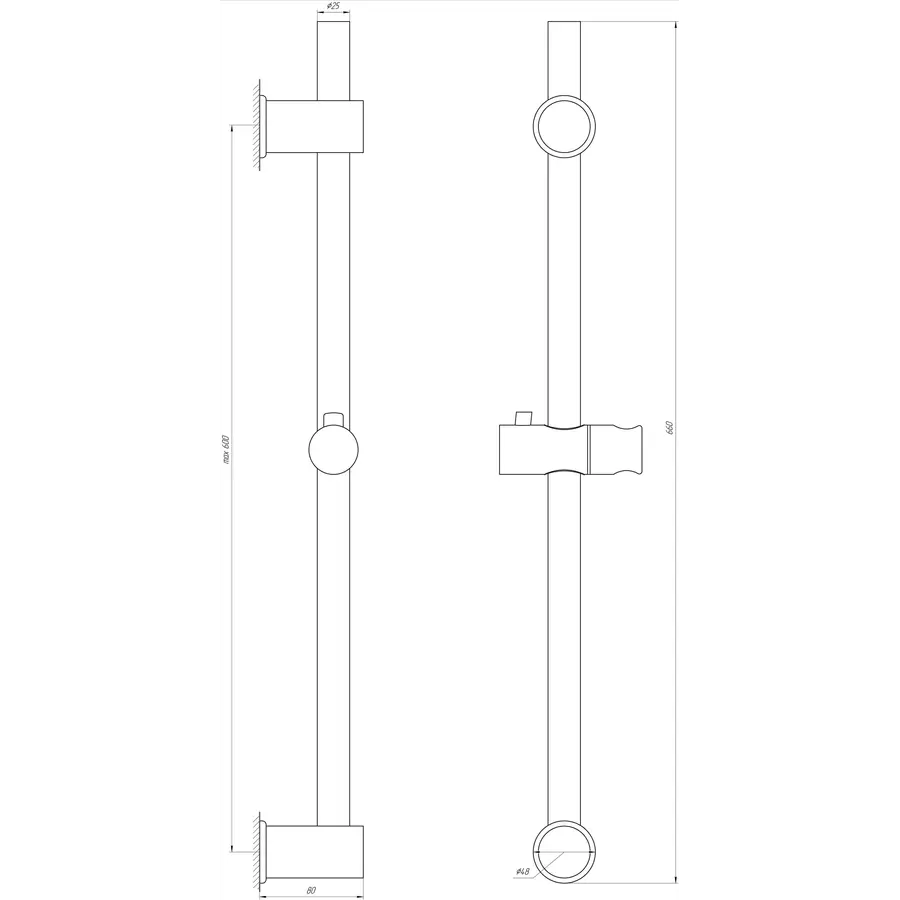 Душова стійка Dishi SL110