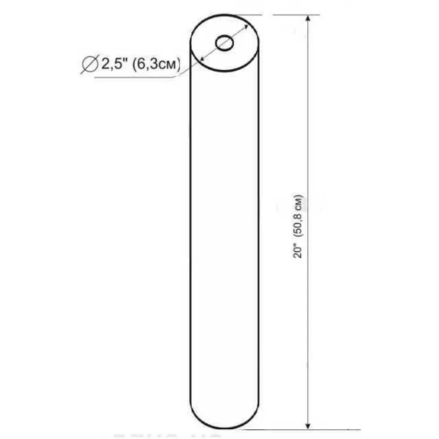 Картридж полипропиленовый Slim line 20 * 2,5 "Bio + systems PP-20 (5 мкм)
