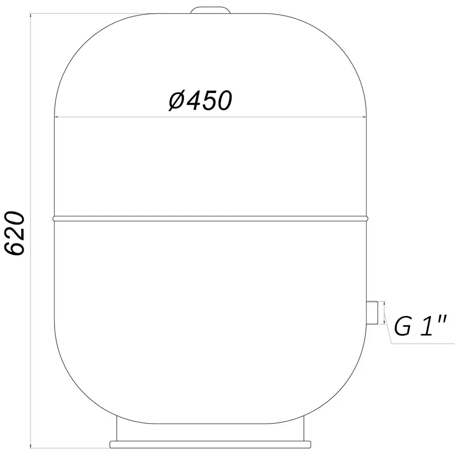 Гідроакумулятор з фіксованою мембраною 80 л ZILMET HYDRO-pro 10bar ( 11A0008000 )