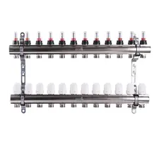 Коллектор с измерителем затрат, регуляторами и креплением ECO001D 1 "x12