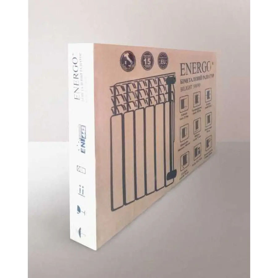 Радіатор біметалевий секційний ENERGO BILIGHT 500/80