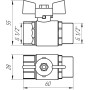 Кран шаровой прямой PROFESSIONAL 1/2 "ЗВ ЖБ PN40 QP152