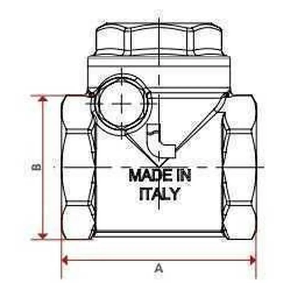 Клапан зворотного ходу води ITAP ROMA 2″ хлопавка 130