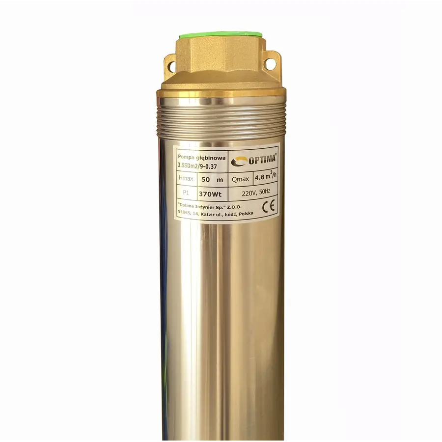 Насос свердловинний з підв, стійк, до піску OPTIMA 3,5SDm2/ 9 0,37 кВт 50м + пульт +кабель 15м NEW