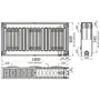 Радиатор стальной панельный KALDE 22 низ 600х1800