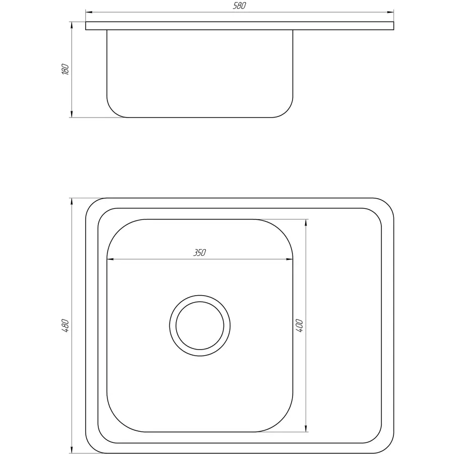 Мийка кухонна Mira MR 5848 D Decor