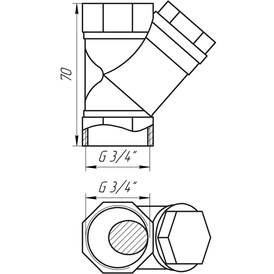 Фільтр грубого очищення SOLOMON 3/4″ 8011