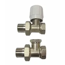 Крани радіаторні прямі ECO Technology 1/2″ подача + зворотка ECO5106 ECO5108