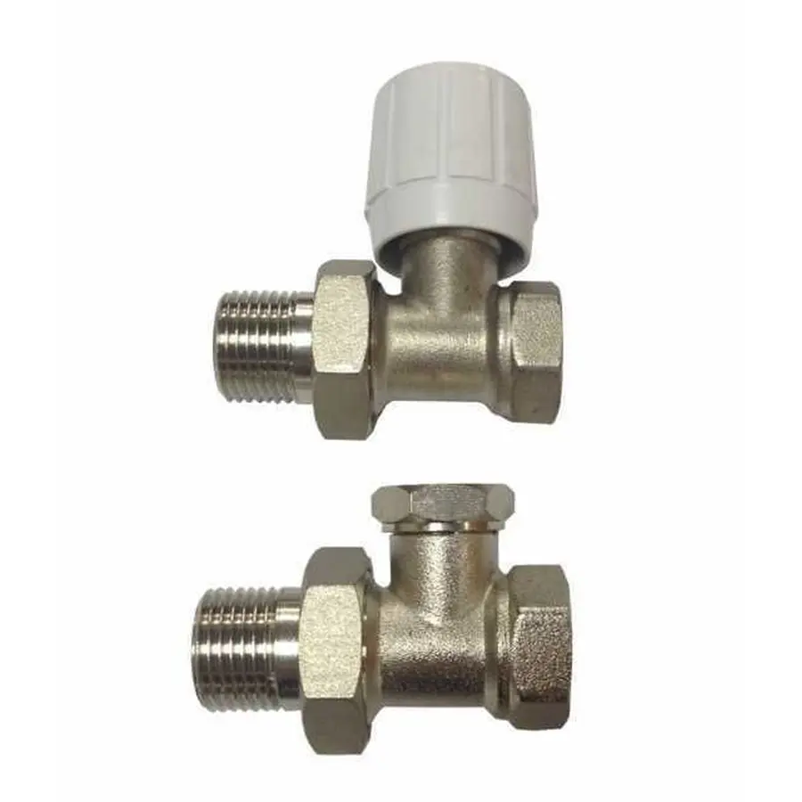 Краны радиаторные прямые ECO Technology 1/2 "подача + обратка ECO5106 ECO5108