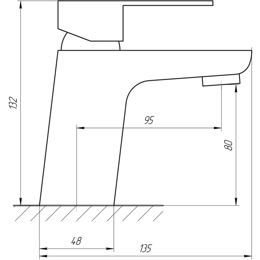 Смеситель для умывальника Globus Lux Milano GLM-101