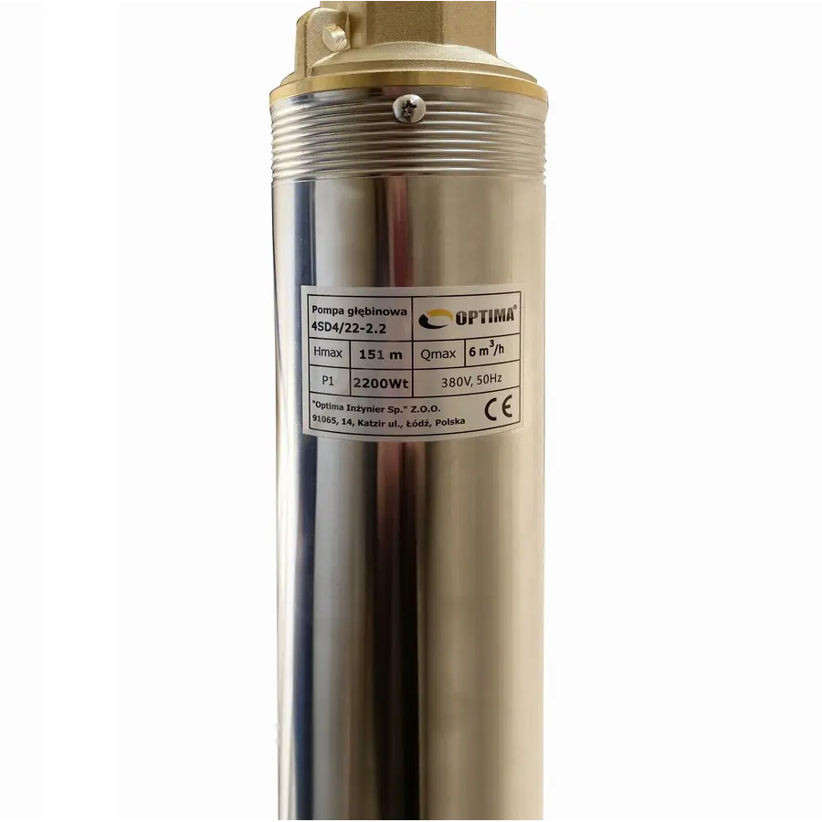 Насос свердловинний з підв. стійк. до піску OPTIMA 4SD 4/22 2,2 кВт 151м 3-фазний ( 1 частина )