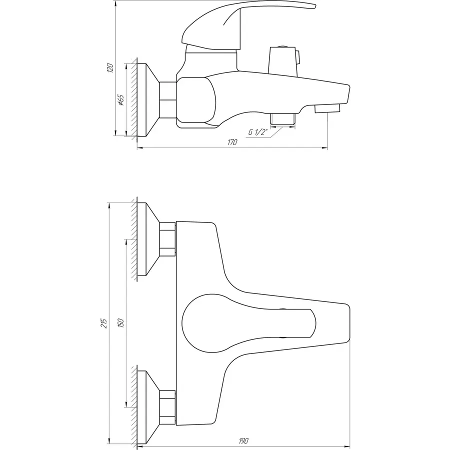 Смеситель для ванны DOMINO ACCENT DAC-102NE
