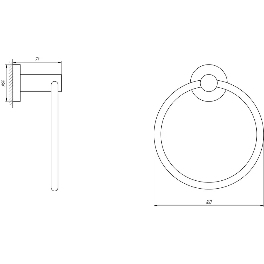 Держатель полотенец Globus Lux SS 8407