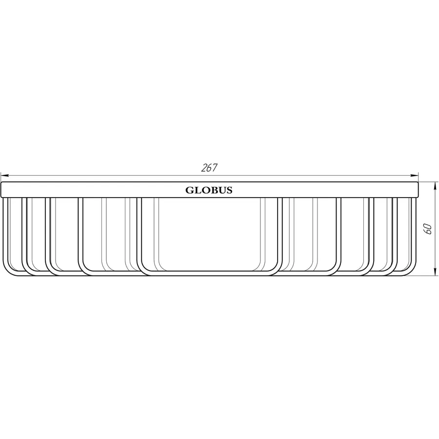 Поличка кутова Globus Lux SS 8499