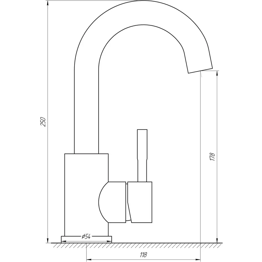 Смеситель для умывальника MixMIRA MSF-101S