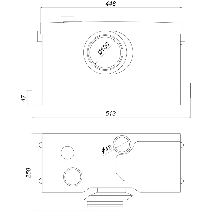 Каналізаційна установка VOLKS pumpe WC800