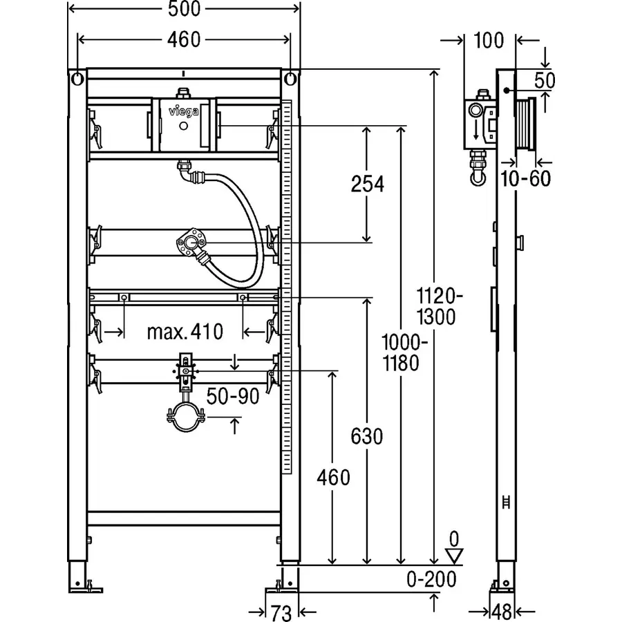 Модуль для писсуара Prevista Dry VIEGA 776411