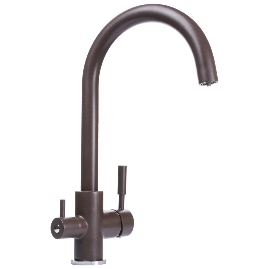 Смеситель для кухни под осмос Globus Lux GLLR-0333-6-MARONE