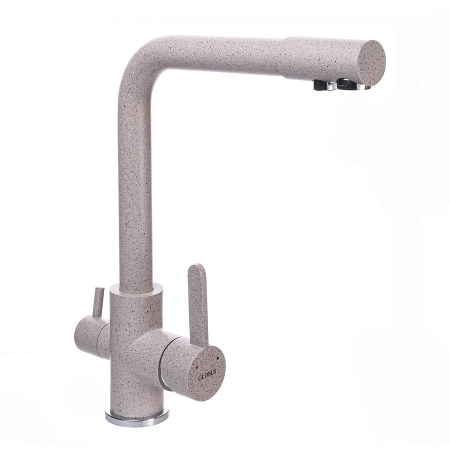 Змішувач для кухні під осмос Globus Lux LAZER GLLR-0444-5-TERRA