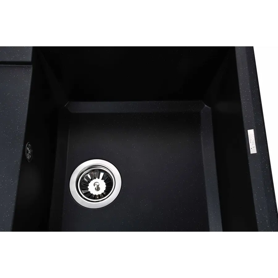 Гранітна мийка Globus Lux KOMO чорний 790х500мм-А0002