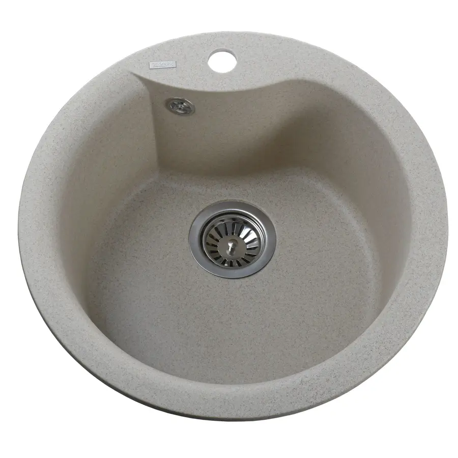 Гранитная кухонная мойка Globus Lux ORTA песчаный 485мм-А0004